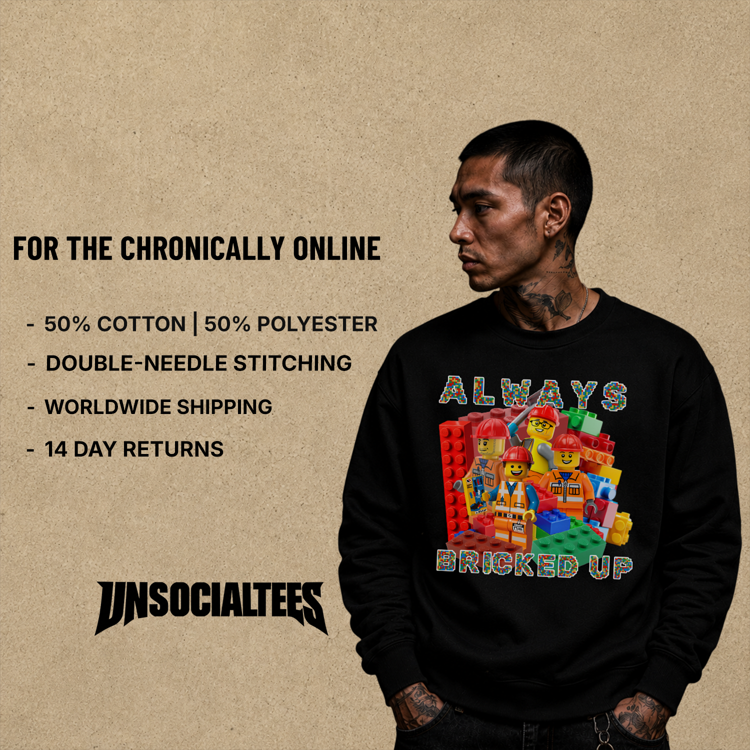 ALWAYS BRICKED UP SWEATER