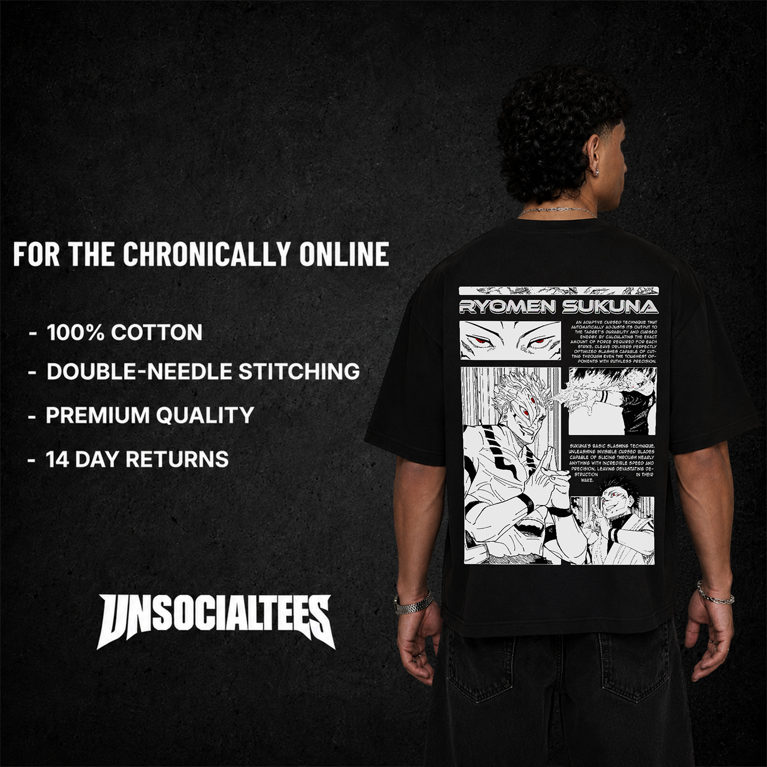 SUKUNA PANEL T-SHIRT