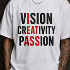 VISION CREATIVITY PASSION T-SHIRT