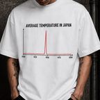 JAPAN TEMPERATURE GRAPH T-SHIRT