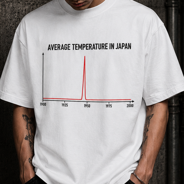 JAPAN TEMPERATURE GRAPH T-SHIRT