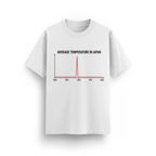 JAPAN TEMPERATURE GRAPH T-SHIRT