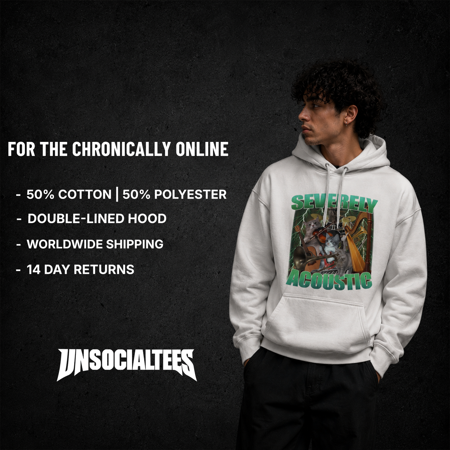 SEVERELY ACOUSTIC HOODIE