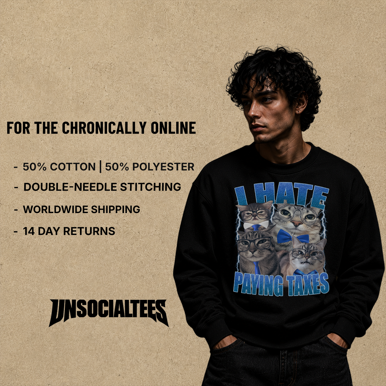 I HATE PAYING TAXES SWEATER