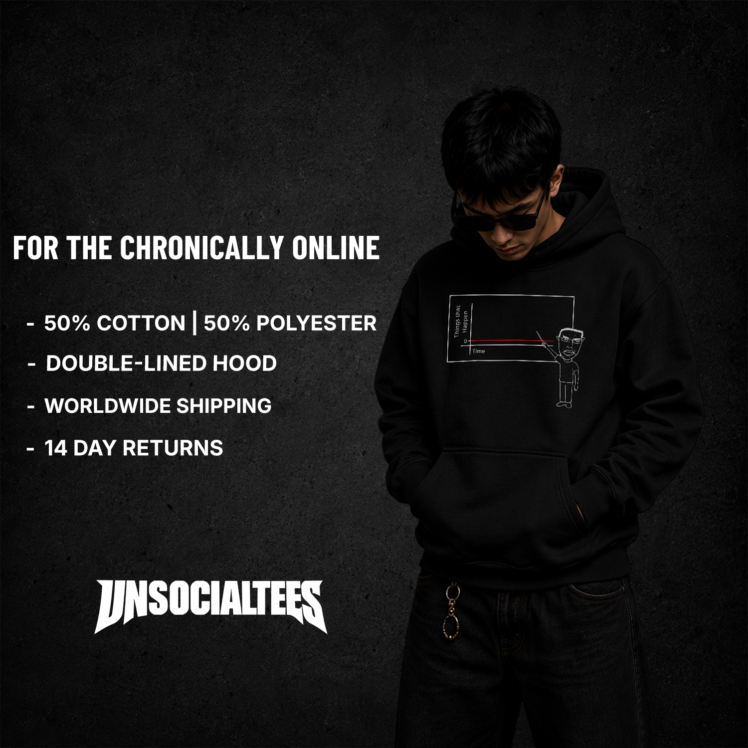 NOTHING EVER HAPPENS HOODIE