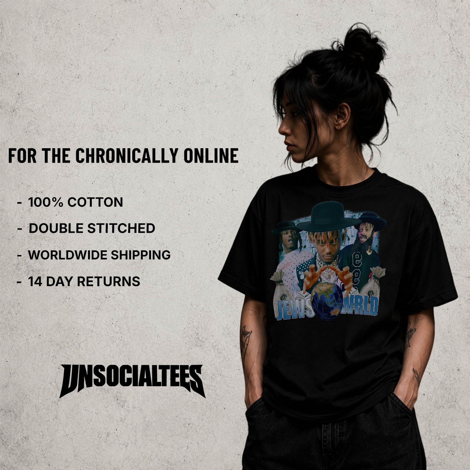 JEWS WRLD T-SHIRT