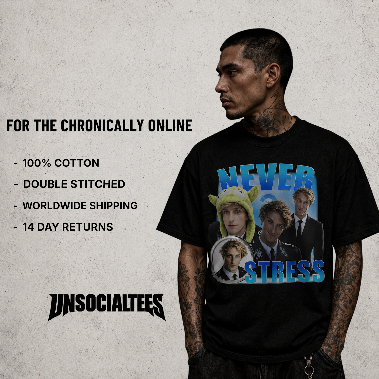 NEVER STRESS T-SHIRT
